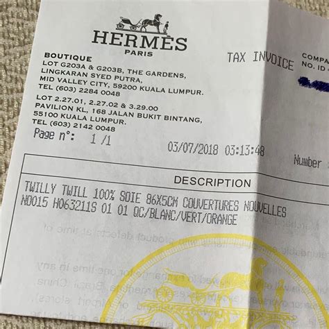 fake hermes invoice - Hermes delibery.